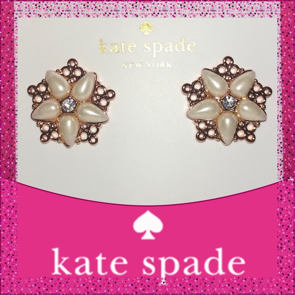 Take 40% Off Kate Spade ♠️ Chantilly Charm Earrings NWTs